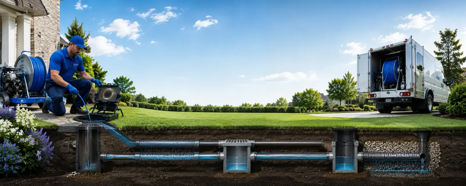 Outdoor drain cleaning information for Haddam, KS